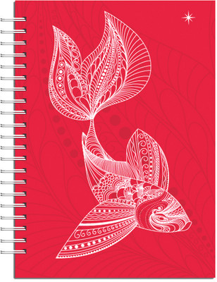 Buy Karunavan Animal Kingdom Fish Red Journal Spiral Binding: Diary Notebook