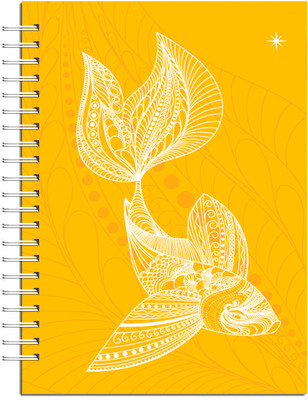 Buy Karunavan Animal Kingdom Fish Yellow Journal Spiral Binding: Diary Notebook