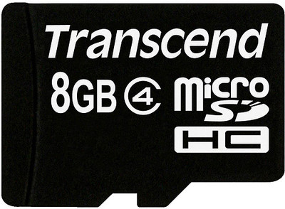 Transcend Memory Card MicroSDHC 8GB Class 4: Memory Card Buy Transcend Memory Card MicroSDHC 8GB Class 4: Memory Card