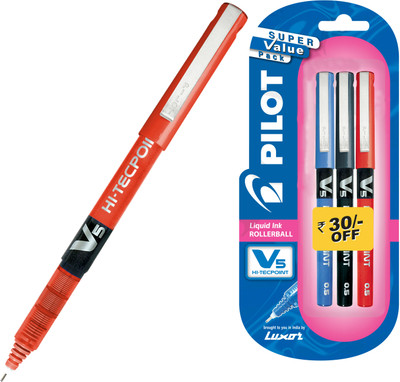 Pilot V5 (Pack of 3) Fineliner Pen: Pen Buy Pilot V5 (Pack of 3) Fineliner Pen: Pen