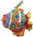 Microware Golden Fish Shape Jewellery Designer Pen Drive 4 GB