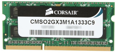 Corsair DDR3 2 GB Laptop RAM (CMSO2GX3M1A1333C9): RAM Buy Corsair DDR3 2 GB Laptop RAM (CMSO2GX3M1A1333C9): RAM