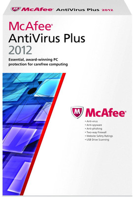 McAfee AntiVirus Plus 2012 1 PC 1 Year: Security Software Buy McAfee AntiVirus Plus 2012 1 PC 1 Year: Security Software