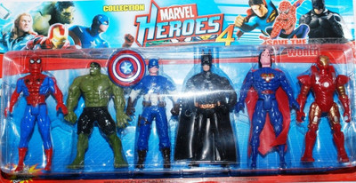 Shop & Shoppee Super Heroes 6 In 1 Shop & Shoppee Super Heroes 6 In 1