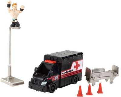 Mattel Wwe Rumblers Slam-Bulance Slideout Playset Mattel Wwe Rumblers Slam-Bulance Slideout Playset