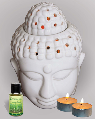 25% OFF on Sudarsha Dhoop Pvt Ltd Aroma Oil Burner Buddha Shape Free Aroma Oil + 2 Tea Light Lemongrass Diffuser Air Freshener 10 ml 25% OFF on Sudarsha Dhoop Pvt Ltd Aroma Oil Burner Buddha Shape Free Aroma Oil + 2 Tea Light Lemongrass Diffuser Air Freshener 10 ml