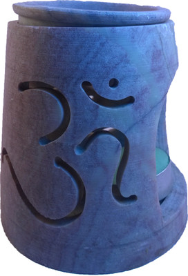 Artist Haat masterfully hand carved Aroma Lamp with Oil Warmer with Oum mark any Candle Warmth Diffuser Air Freshener 0 g