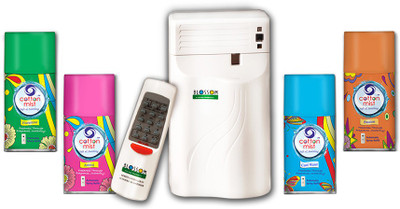8% OFF on Cotton Mist Automatic with Remote Control with 250 ml Refills Coolwater-Amiraj-Florentine-Passion Aerosol Air Freshener 2005 g