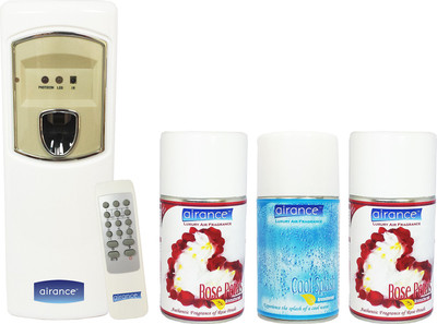 Airance Perfume Dispenser Rose Petals Cool Splash Aerosol Refill Air Freshener 250 ml Airance Perfume Dispenser Rose Petals Cool Splash Aerosol Refill Air Freshener 250 ml