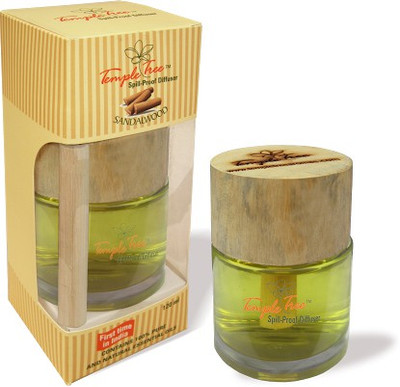 Temple Tree Pure And Natural Essential Oils Sandalwood Reed Spill Proof Diffuser Air Freshener 120 ml