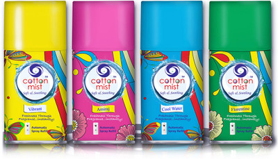 21% OFF on Cotton Mist Spray Coolwater-Amiraj-Florentine-Vibrant Aerosol Air Freshener 1100 g 21% OFF on Cotton Mist Spray Coolwater-Amiraj-Florentine-Vibrant Aerosol Air Freshener 1100 g