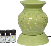 28% OFF on Myesquire Pitcher Pot Aroma Electric Lemongrass Burner Air Freshener 30 ml