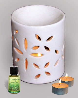 29% OFF on Sudarshan Dhoop Pvt Ltd Aroma Oil Burner White Delta Shape Lemongrass Diffuser Air Freshener 10 ml 29% OFF on Sudarshan Dhoop Pvt Ltd Aroma Oil Burner White Delta Shape Lemongrass Diffuser Air Freshener 10 ml