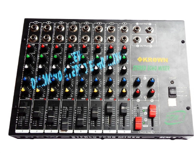 Krown Professional 8 Channel Stereo mixing console with Echo 10 W AV Power Amplifier
