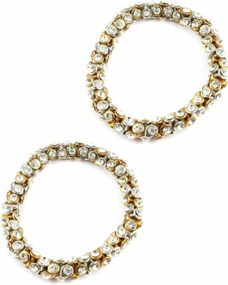 50% OFF on The Art Jewellery Brass Anklet Set Pack of 2