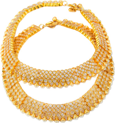 14% OFF on Shyama Alloy Anklet Set Pack of 2