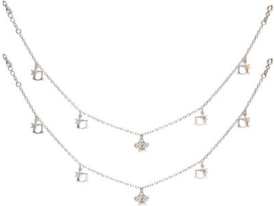 16% OFF on GemLN India Sterling Silver Anklet Set Pack of 2 16% OFF on GemLN India Sterling Silver Anklet Set Pack of 2