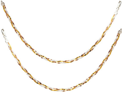 16% OFF on GemLN India Sterling Silver Anklet Set Pack of 2 16% OFF on GemLN India Sterling Silver Anklet Set Pack of 2