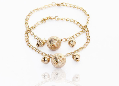 57% OFF on Touchstone Metal Anklet Pack of 2