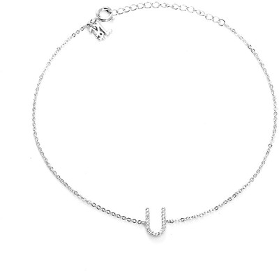 34% OFF on Blinglane Letter U Copper Anklet