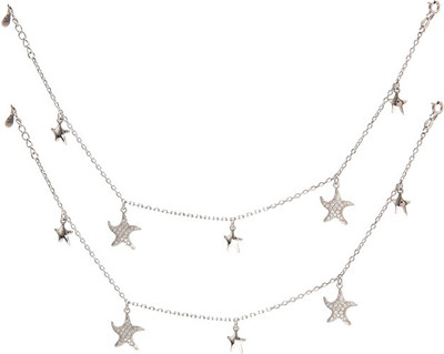 16% OFF on GemLN India Sterling Silver Anklet Set Pack of 2