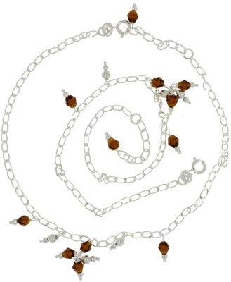 48% OFF on 925 Silver Silver Anklet Set Pack of 2 48% OFF on 925 Silver Silver Anklet Set Pack of 2