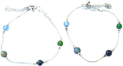67% OFF on Beadworks Stunning Alloy Anklet Pack of 2