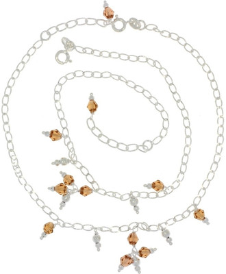 52% OFF on 925 Silver Silver Anklet Set Pack of 2