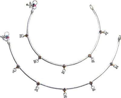 45% OFF on RBCL 925 Radha Payal Silver Anklet Pack of 2 45% OFF on RBCL 925 Radha Payal Silver Anklet Pack of 2