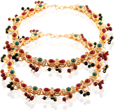 61% OFF on Vivanta Alloy Anklet Pack of 2