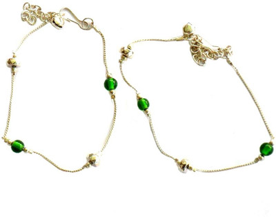 67% OFF on Beadworks Stunning Alloy Anklet Pack of 2