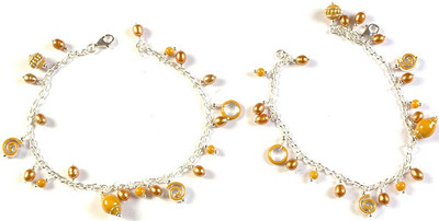 Exotic India Meena Sterling Silver Anklet Exotic India Meena Sterling Silver Anklet
