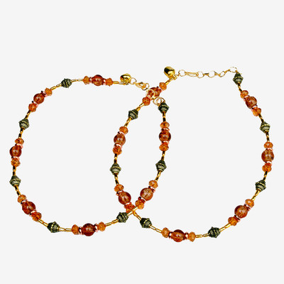 50% OFF on Little India Brass Anklet Pack of 2 50% OFF on Little India Brass Anklet Pack of 2