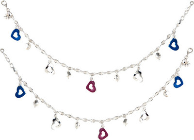 16% OFF on GemLN India Sterling Silver Anklet Set Pack of 2 16% OFF on GemLN India Sterling Silver Anklet Set Pack of 2