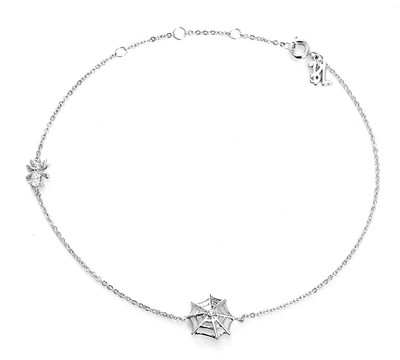 16% OFF on Blinglane Spider Web Silver Plated Copper Anklet 16% OFF on Blinglane Spider Web Silver Plated Copper Anklet