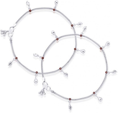 30% OFF on Taraash Sterling Silver Anklet Pack of 2
