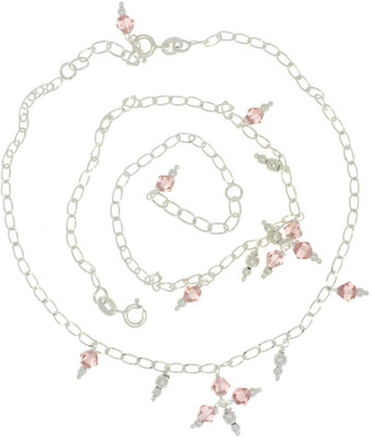 48% OFF on 925 Silver Silver Anklet Set Pack of 2 48% OFF on 925 Silver Silver Anklet Set Pack of 2