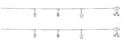 Exotic India Sterling Chain Sterling Silver Anklet Exotic India Sterling Chain Sterling Silver Anklet