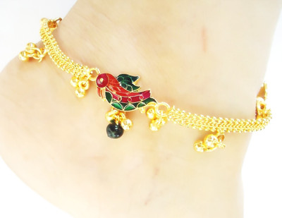 56% OFF on Rituals Alloy Anklet Set Pack of 2