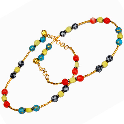 51% OFF on Little India Brass Anklet Pack of 2 51% OFF on Little India Brass Anklet Pack of 2