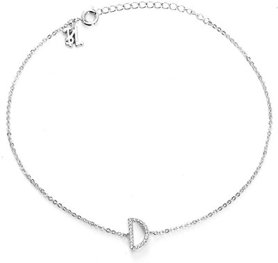34% OFF on Blinglane Letter D Copper Anklet