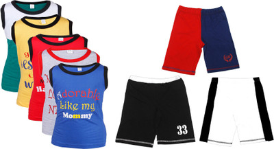 67% OFF on Gkidz Vest and Shorts Set Boy's Combo