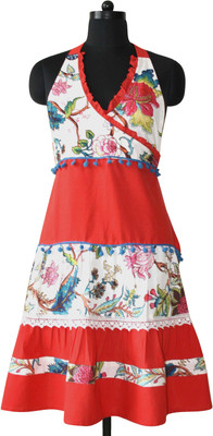 Morning Blossom Cotton Apron Free Size