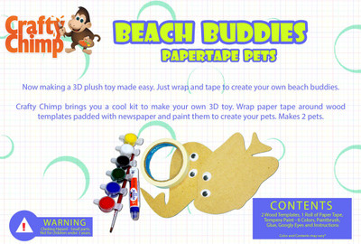 Crafty Chimp Paper Tape Pets - Beach buddies Crafty Chimp Paper Tape Pets - Beach buddies