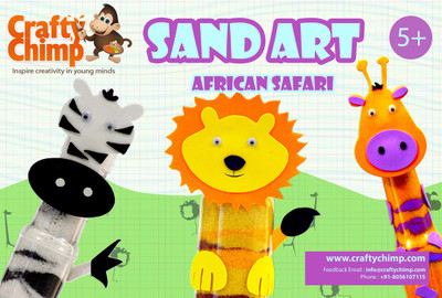 Crafty Chimp Sand Art ? African Safari Crafty Chimp Sand Art ? African Safari