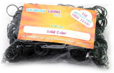 42% OFF on Rainbow Loom Black Solid color refill bands for Rainbow looms India 42% OFF on Rainbow Loom Black Solid color refill bands for Rainbow looms India