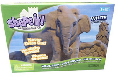Wabafun Shape It! Sand Box 5 lb. White Wabafun Shape It! Sand Box 5 lb. White