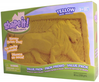 Wabafun Shape It Sand Box 5 lb. Yellow Wabafun Shape It Sand Box 5 lb. Yellow