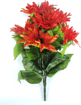 9% OFF on Importwala Sunflower Bush Red Assorted Artificial Flower 9% OFF on Importwala Sunflower Bush Red Assorted Artificial Flower