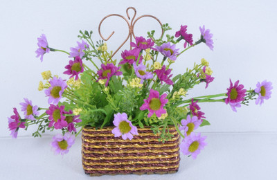 26% OFF on Kusal Mini Daisy Square Designer Pot Arrangement Purple Assorted Artificial Flower with Pot 26% OFF on Kusal Mini Daisy Square Designer Pot Arrangement Purple Assorted Artificial Flower with Pot